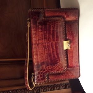 VINTAGE Crocodile leather purse never used stored over 30 years